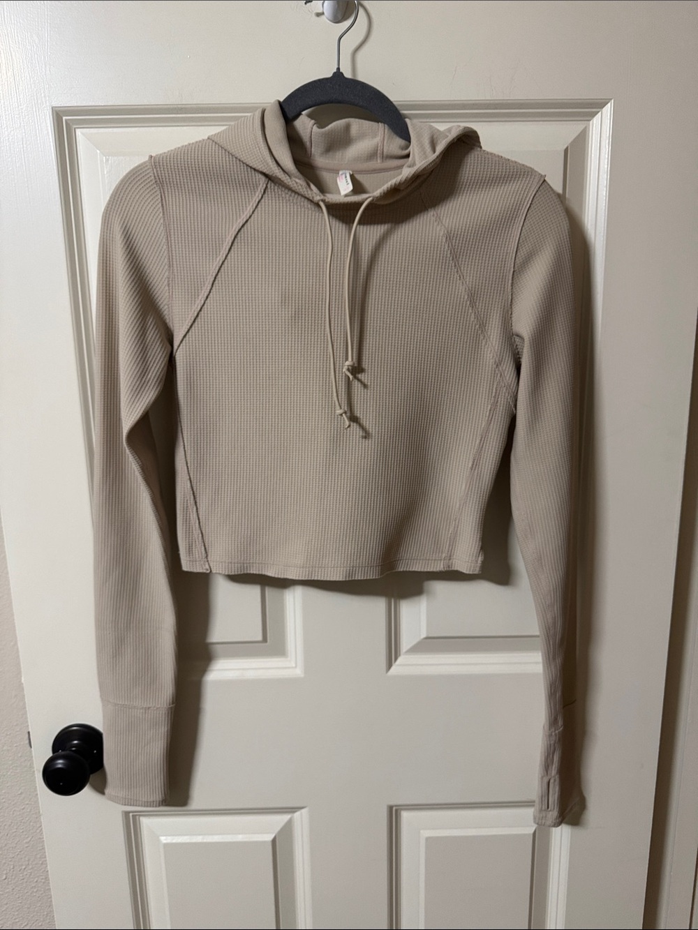 FP Movement by Free People Cropped Waffle Hoodie